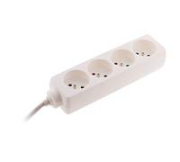 Zenitech - Regleta Eléctrica 4 Tomas 2P+T 16A - Blanca - Soporta 3680W a 230V - Seguridad Infantil Integrada - Cumple Normas NF - Opción 3/4/5 Tomas - Ideal para Múltiples Dispositivos - Uso Seguro