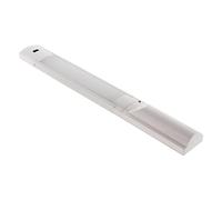 Zenitech - Regleta LED USB 1,3W Con Sensor Infrarrojo - Iluminación 50 Lúmenes - Batería Extraíble Recargable - Instalación Fácil con Soporte de Pared - Blanco - 30cm
