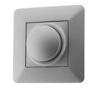 Zenitech - Regulador Rotativo Compatible LED 16A Titanio - Diseño Moderno y Acabado Mate - Compatible con Todo Tipo de Bombilla y Caja Empotrada - 3 Botones: Subir, Parar y Bajar - Titanio