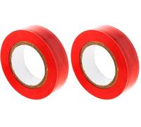 Zenitech - Rodillo Adhesivo Aislante PVC 0,15mm - Ideal para Trabajos Eléctricos - Ancho 15mm - Longitud 10m - Identificación Fácil - Rojo - 10m (Paquete de 2)
