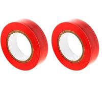 Zenitech - Rollo adhesivo (15 mm x 10 m), color rojo (Paquete de 2)