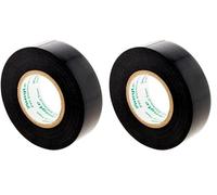 Zenitech - Rollo adhesivo de 19 x 20 m, color negro (Paquete de 2)
