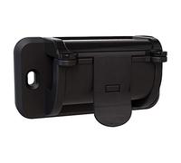 Zenitech - Soporte de Pared para Enrollador de Jardín - Fijación Robusta en la Pared con Distancia entre Puntos de 80mm - Doble Sistema de Bloqueo Frontal - Instalación Fácil - Negro
