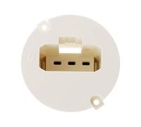 Zenitech - Tapa A Nivel Ø50mm - Ideal para Interior - Diseño Duradero Y Estético - Blanco - Ø50mm