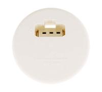 Zenitech - Tapa DCL Para Caja De Superficie Ø80mm - Toma DCL Integrada 2 P+T 6A 250V - Instalación Simplificada Y Segura - Compatible Con Enchufes Y Portalámparas DCL - Blanco