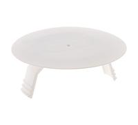 Zenitech - Tapa Para Caja Ø60 - Incluye 2 Tornillos - Diseñada Para Cajas Con Patas - Plástico Resistente - Instalación Fácil - Normas NF - Blanco - Diámetro 80mm