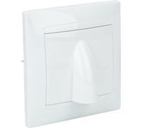 Zenitech - Tapa para salida de cable Ø5/12mm Zyna - Blanco