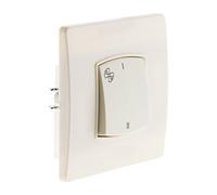 Zenitech - Terminal control coche VMC tornillo + garras Blanco - Diwone