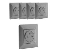 Zenitech Toma de corriente empotrada 2P+T 16A simple Titanium Artezo