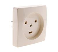 Zenitech - Toma Empotrada 2P+T 20A - Potencia Máxima 4600W a 230V - Compatible con Instalaciones Eléctricas Interiores - Discreta para Decoración - Blanca