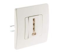 Zenitech Toma telefónica de 8 contactos Blanca Venus