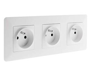 Zenitech - Toma Triple Blanca 16A - Artezo