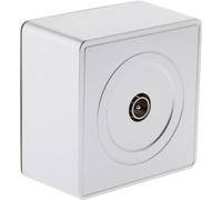 Zenitech - Toma TV de superficie D.9,52mm plata - Gama Vulco