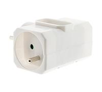 Zenitech - Triplite 2x 16A + 1x6A lateral Blanco