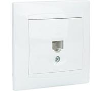 Zenitech Zyna - Toma RJ45 empotrada - Blanco