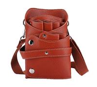 ZenithAur Bolsa de Herramientas de peluquería con cinturón Ajustable para Llevar en la Cintura o el Hombro, una Bolsa de Almacenamiento de Herramientas de Estilista de Gran (Marrón)