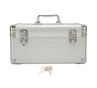 ZenithAur Caja de Almacenamiento del Disco Duro 10 Bay - Solución de Almacenamiento HDD a Prueba de choques con Bloqueo Seguro para Discos Duros de 3.5 Pulgadas, diseño