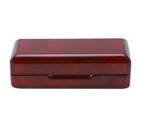 ZenithAur Caja de almacenamiento para boquilla de saxofón con pelusa interior para viajes diarios Estuche portátil para boquilla de saxofón Accesorios para instrumentos musicales (Mango de palisandro)