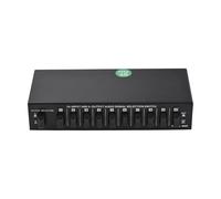 ZenithAur Conmutador AV 10x2 bidireccional con Respuesta de frecuencia de 10Hz-50KHz, Interruptor selector de Audio de Control mecánico Manual para estéreo, TV y Consola de Juegos