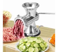 Zenithaur Hand Cank Sausage Sobreser y carne Mincer de carne con una base de succión de servicio pesado para estabilidad, un molinillo de carne doméstico para hamburguesas y