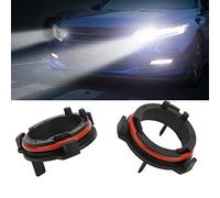 ZenithAur Headlight Bulb Holder 10 Piece Set, Heat ABS H7 Base Socket Retainer for LED Headlight Adapter Conversion Without Modification