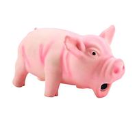 ZenithAur Juguete masticable de látex para Perros Forma Divertida de Cerdo, Este Juguete para Perros Grunting Pig está diseñado para Que los Cachorros reduzcan el aburrimiento (Rosa)