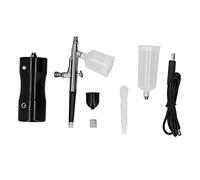 ZenithAur Kit de aerógrafo inalámbrico y aerógrafo de mano con batería de 950 mAh, presión máxima de 27 PSI, 2 vasos de pintura para maquillaje, decoración de pasteles y pintura