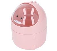 ZenithAur linda contenedor de basura de dinosaurio, mini basura de escritorio con una pequeña basura extraíble puede presentar un diseño de plástico/fondo de plástico que salga (Dinosaurio rosa
