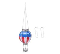 ZenithAur Linterna solar decorativa con globo de aire caliente con sensor de encendido/apagado automático para decoración de jardín y patio, añade un ambiente de luz cálida,