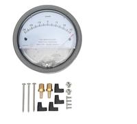 ZenithAur Manómetro diferencial con interfaz de rosca hembra de 1/8, manómetro diferencial de puntero para detección de filtros HVAC y microelectrónica