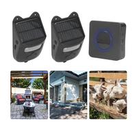 ZenithAur metodo de Alarma Solar para Entrada, Timbre con Sensor de Movimiento infrarrojo con Sirena de 129 dB y Carga USB para Mayor Seguridad en el hogar