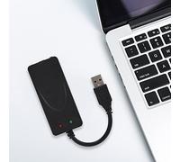ZenithAur módem de fax, USB2.0 doble puerto 56K, módem externo para Win 98/2000 / ME/XP/Vista / CE5.0/10 / 8.1/8/7, controlador de puerto dual USB