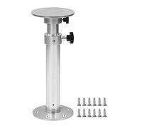 ZenithAur Pedra de Pedestal de Mesa Ajustable, rotación de 360 °, 17.52 Pulgadas - 27.17 Pulgadas, Base de aleación de Aluminio para Aplicaciones Marinas y de vehículos