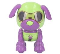 ZenithAur Perro Robot Interactivo con Tecnología de Sensor Táctil y Ojos de Luz LED, Repite lo Que Dices en 3 Voces, Batería AG13 Incluida para el Desarrollo Cognitivo de los Niños (Tipo 3)