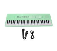 ZenithAur Piano electrónico multifunción para niños con micrófono incluido y 8 tonos para diversión y práctica creativa, ayuda al desarrollo de habilidades musicales, diseño de 54 (Verde)