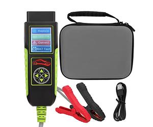ZenithAur Probador de carga de batería 12 V 20-2000 CCA, probador de metodo de arranque de carga con detección de corriente de fuga para coche, motocicleta, camión, RV y barco