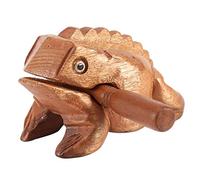 ZenithAur Rana artesanal tradicional tailandesa, rana de la suerte de madera croando Feng Shui, instrumento Musical de mi rana, decoración de bloque en T (N° 5 15,6 CM)