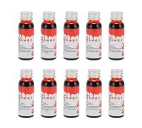 ZenithAur Sangre Falsa de Halloween Realista con Fórmula Lavable para Personajes de Cosplay y Maquillaje de Escenario Crea Efectos Especiales Realistas Paquete de 10 Botellas de
