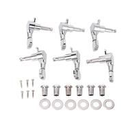 ZenithAur Sealed Guitar Machine Heads 3 Left 3 Right with 45 Degree Fixed Hole for 13/32 Inch Peg Holes Guitar String Tuning Knobs for Electric/Acoustic Guitars