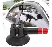 ZenithAur Soporte para cámara con Ventosa con Prensa para asegurar la succión, Capacidad de Carga de 20 kg, roscas de 1/4" y 3/8" para DSLR, cámaras Deportivas, teléfonos móviles,