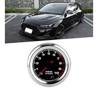 ZenithAur Tacómetro RPM calibre 2 pulgadas/2.047 in con rango de 0-10000 RPM, tacómetro universal para vehículos de gasolina de 4, 6, 8 cilindros, 12 V con pantalla de 7 colores