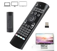 ZenithAur Teclado del Sensor infrarrojo TV, Mini Teclado inalámbrico de la luz de Fondo con 2.4 g de Control Remoto para proyectores, Caja de televisión de Android, Cine