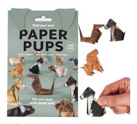 ZenithAura DIY Papel Gatos 50 Hoja DIY Origami Papel para Doblar Figuras de Gatos Lindos Actividad de Manualidades Divertida para Adultos y Niños