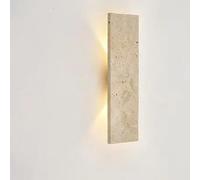 ZenithBeamLámparas Aplique Pared Interior, Luces De Pared De Piedra Natural,Lámpara De Pared LED De 10W, Accesorios De Iluminación Para Dormitorio 42CM