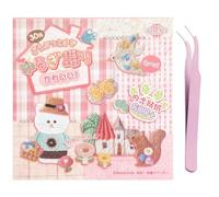 ZenithBurst Girl's Japanese Retro Sticker Book,800+ 3D Stickers, Showa Style Kawaii, pegatinas hinchadas 3D para scrapbooking, diario, libro de pegatinas recargables