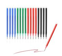 ZenithCove 16 Piezas Recambios Bolígrafo Borrable Gel, Punta Media 0,7mm | 4 Colores Azul Negro Rojo Rosa 400m Escritura por Recarga Multicolor Recambios para Pilot FriXion Ball Clicker Eberhard Faber