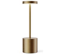 ZenithLight Lámpara de mesa para exteriores, funciona con pilas, impermeable, lámpara de escritorio inalámbrica de 5000 mAh, recargable, táctil, regulable, luz LED regulable para patio, comedor,