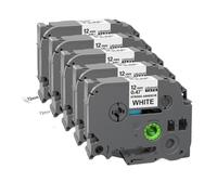 ZenithRide 5 10 Uds TzeS231 Compatible con Cintas de Etiquetas Adhesivas acrílicas de Tachuela de 12mm Tze S231 TzeS631 S131(5PK Black on White)