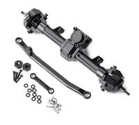 ZenithRide ALU Portal Eje Delantero Trasero Posterior para el rastreador RC de 1/24 Compatible con SCX24 Deadbolt C10 6x6 Piezas de actualización(Front Axle)