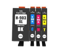 ZenithRide Compatible con Cartucho de Tinta 903XL 907XL 1 Juego para el número 903907 Funciona con Officejet Pro 6970 6950 6960 6966 6968 6974 6975(1set)